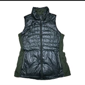 Womens Lululemon Down For A Run Goose Down Vest II Size 12 Green
